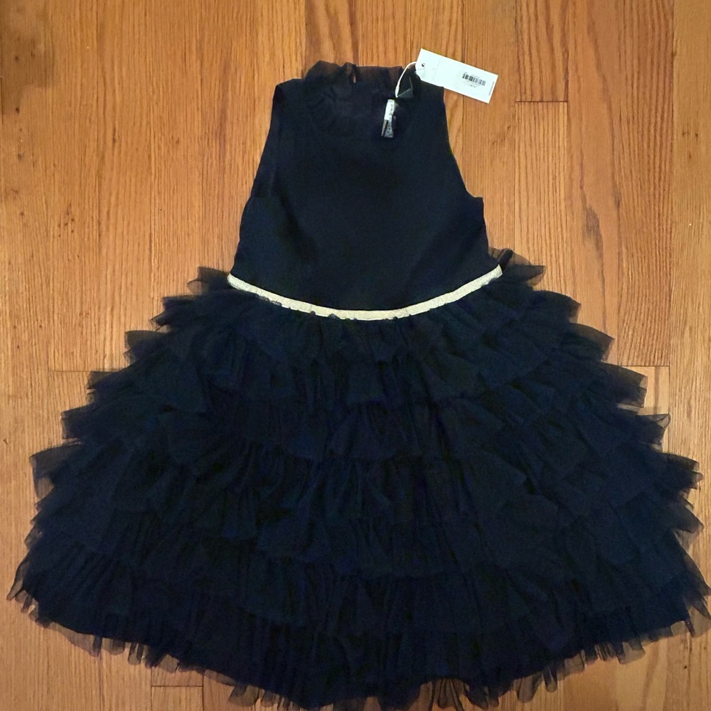 Janie and Jack Midnight Ruffle Dress